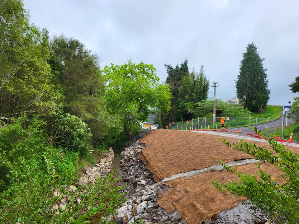 KawaKawa Road Slip Sept 2022 - J&R Hack Drainage & Earthmoving